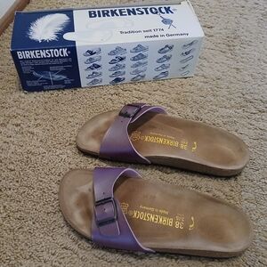 Birkenstock Madrid Sandals - Ice Pearl Amethyst (lightly worn indoors only)